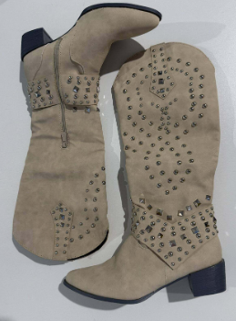 Comfortable black women's orthopedic knee-high boots with stylish design, block heel, and pointed toe for support.