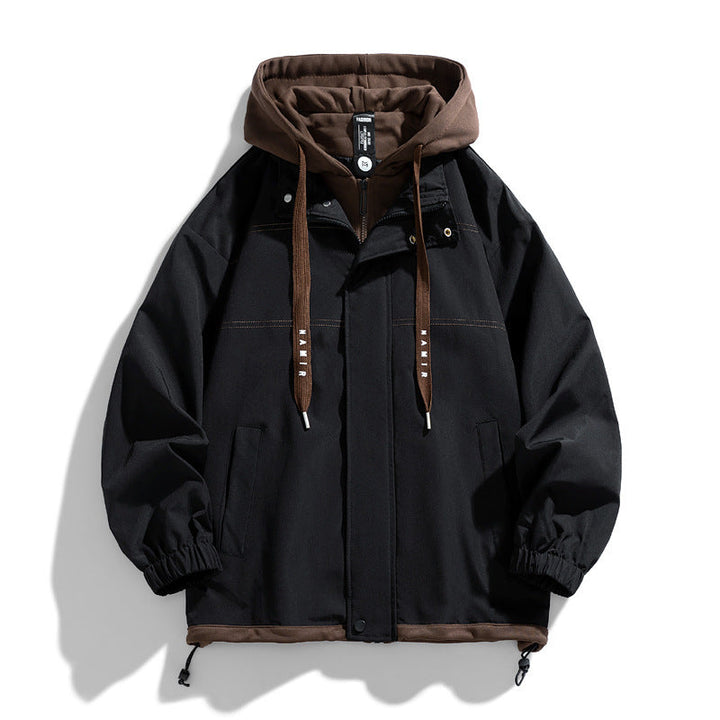 Warm Men's Denver black jacket. Versatile casual outerwear, great for winter comfort & stylish everyday wear.
