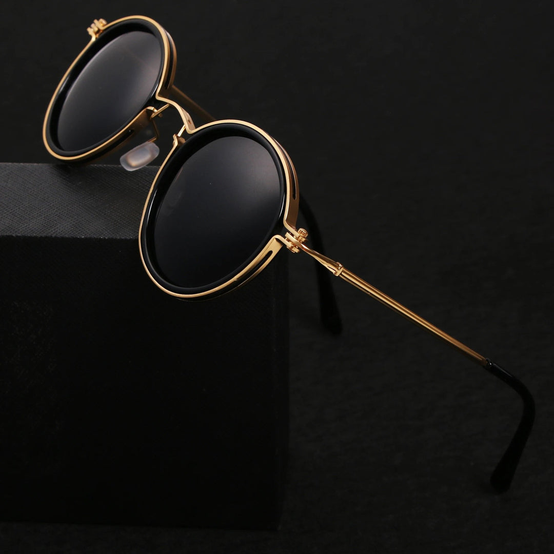 Men's polarized double bridge shades offering full UV protection. Durable metal frame for outdoor use.