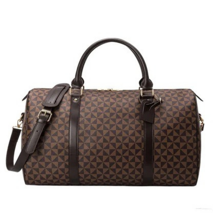 Stylish unisex duffle bag, perfect carry-on for weekend getaways and business travel.