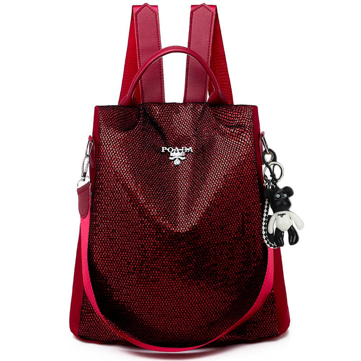 Chic women's fashion backpack, water-resistant & lightweight with anti-theft features for everyday style.