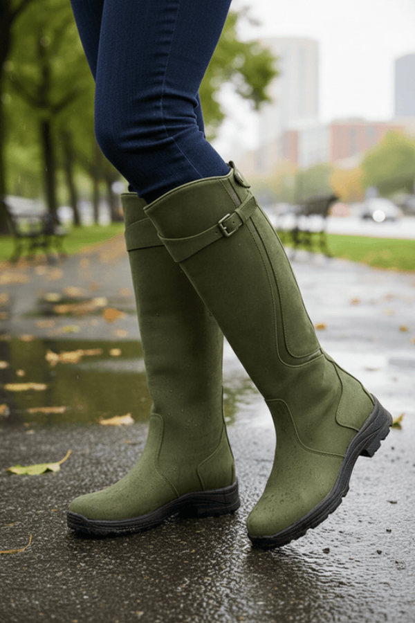 Stylish women's knee-high boots for everyday comfort. Perfect for urban fashion & fall/winter.