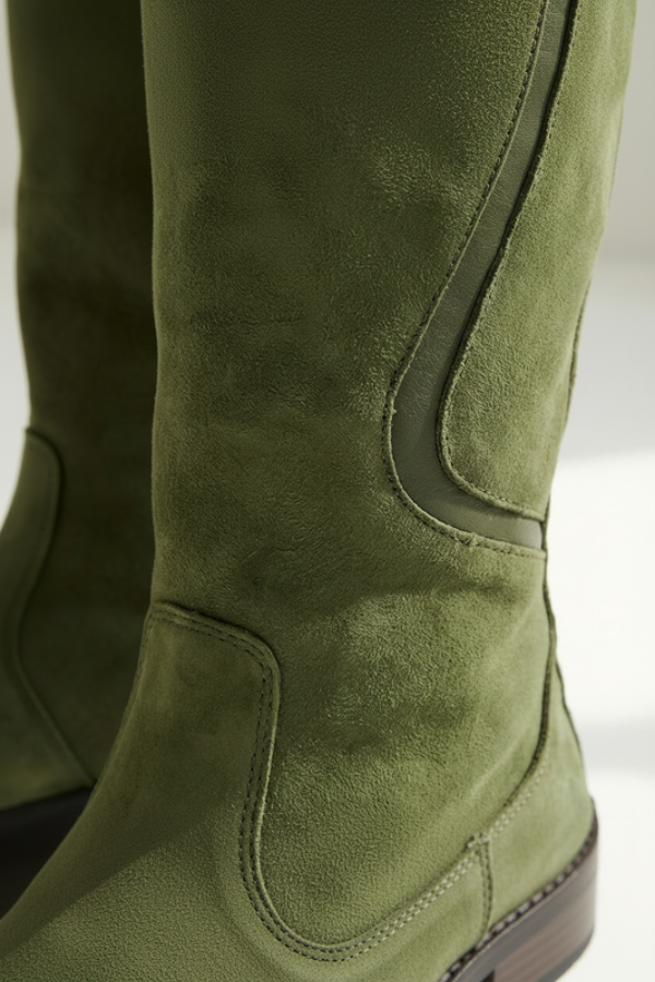 Warm fall/winter knee-high boots for women, blending stylish appeal with everyday comfort.