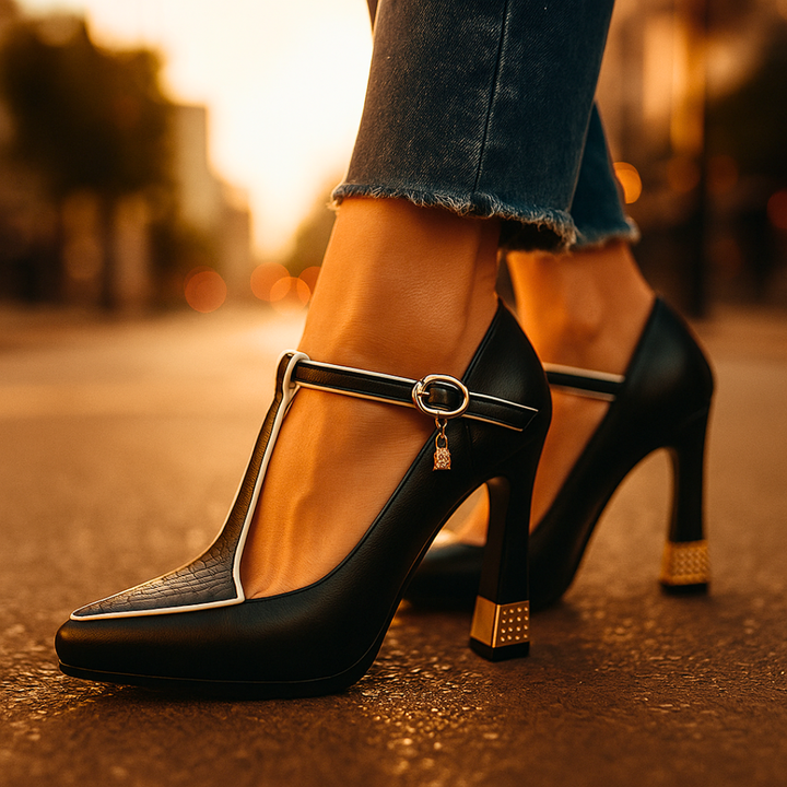 Stylish & comfortable women's orthopedic dress shoes. Elegant pointed toe heels perfect for all-day support.