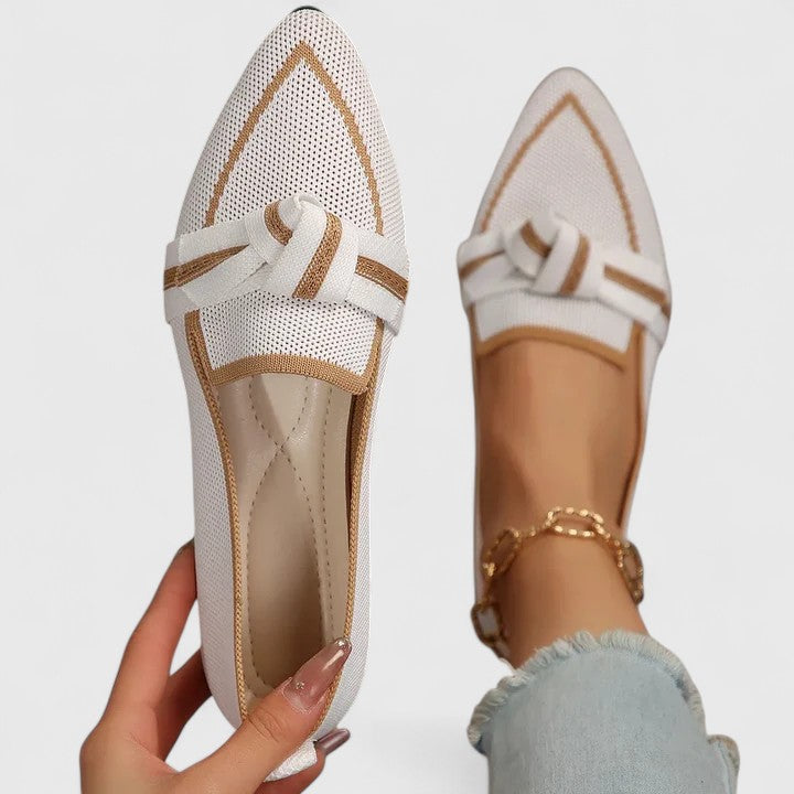 Elegant women's slip-on loafers offering superior orthopedic comfort and supportive arch.
