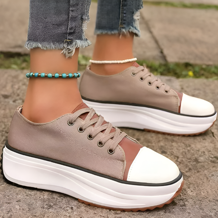 Comfortable & fashionable women's orthopedic platform shoes. Slip-on design provides excellent support for stylish footwear.