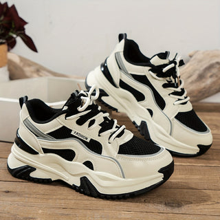 Elevate your look with these women's platform sneakers, featuring a thick sole and modern design for fashion-forward comfort.
