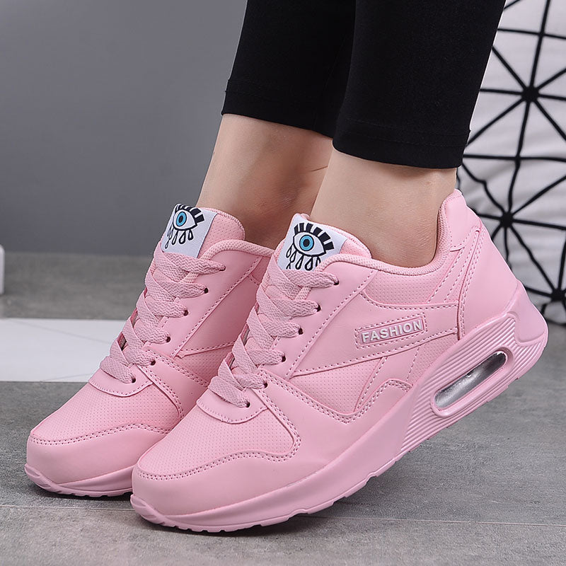 Light blue Valencia women's chunky platform sneakers. Trendy vegan leather, ideal for casual fashion & streetwear.