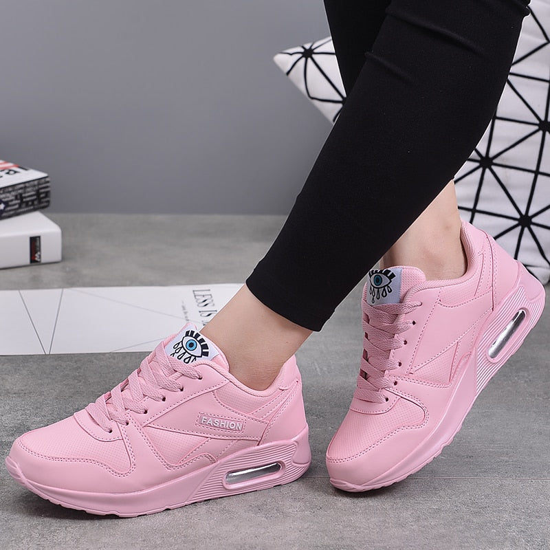 Comfortable Valencia women's chunky platform sneakers. Trendy vegan leather for stylish streetwear & casual wear.