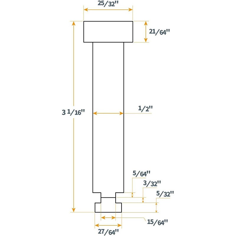 Detailed view of a T-Track Woodworking Clamp's components, showcasing robust design for carpentry.