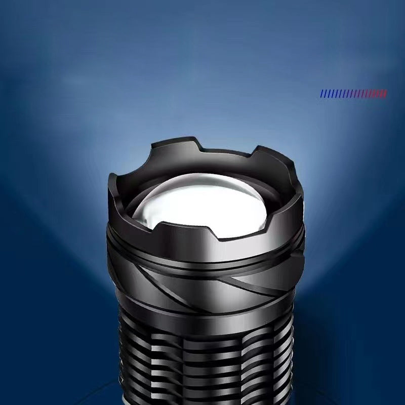 Rechargeable waterproof tactical flashlight, ultra-bright LED, essential for outdoor safety