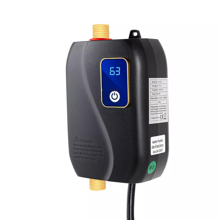TavvitaImp009 electric tankless water heater providing instant hot water for home use.