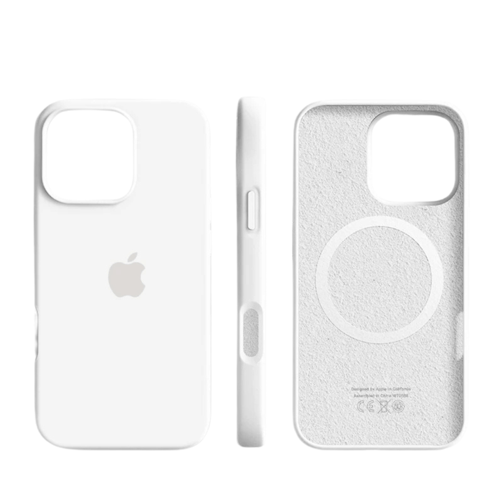 Premium mobile accessory: durable, thin silicone iPhone case with strong MagSafe magnets.
