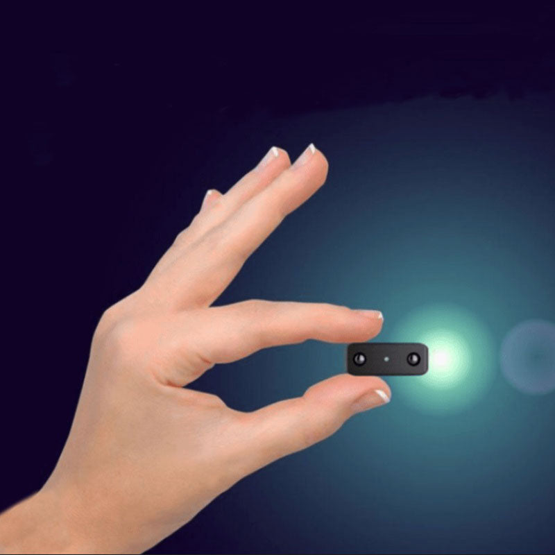 Tiny 1080P HD nano spy camera with audio, night vision, and motion detection for discreet surveillance.
