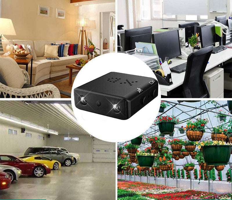 Hidden 1080P HD spy cam with audio recording and night vision, ideal for discreet security.