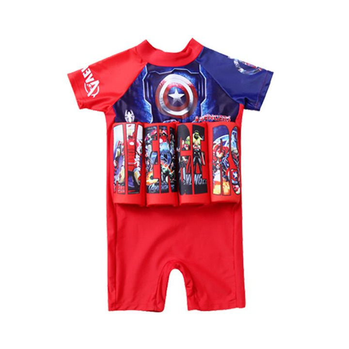 Sun protective toddler float vest & shorts, perfect for beach and pool fun.