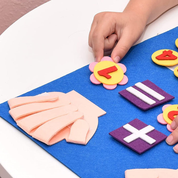 Early learning felt math toy for toddlers, vibrant and interactive for number recognition