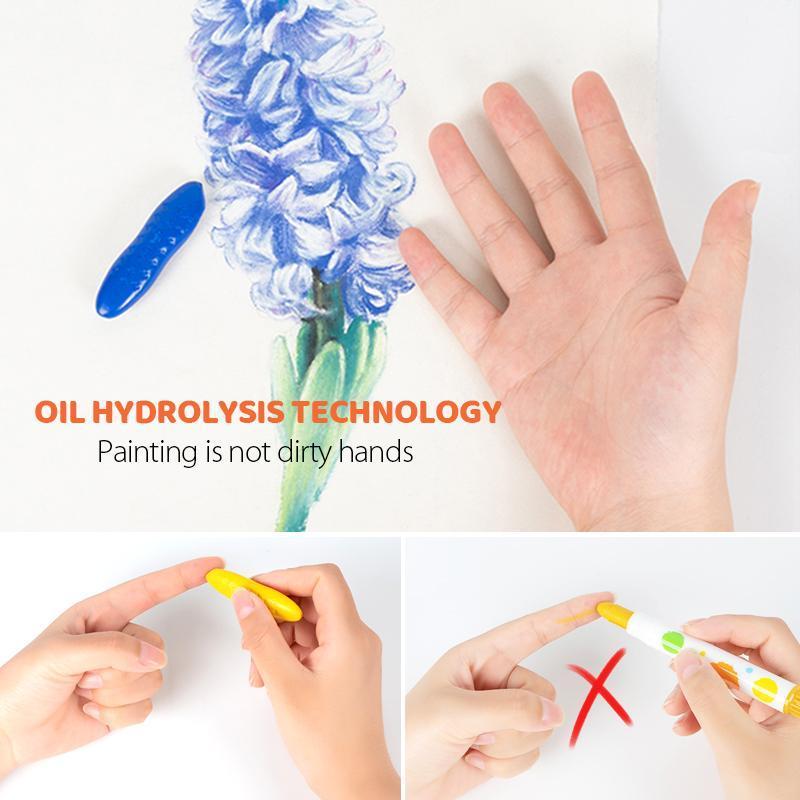 Vibrant set of washable peanut shape crayons for toddlers, non-toxic & mess-free art