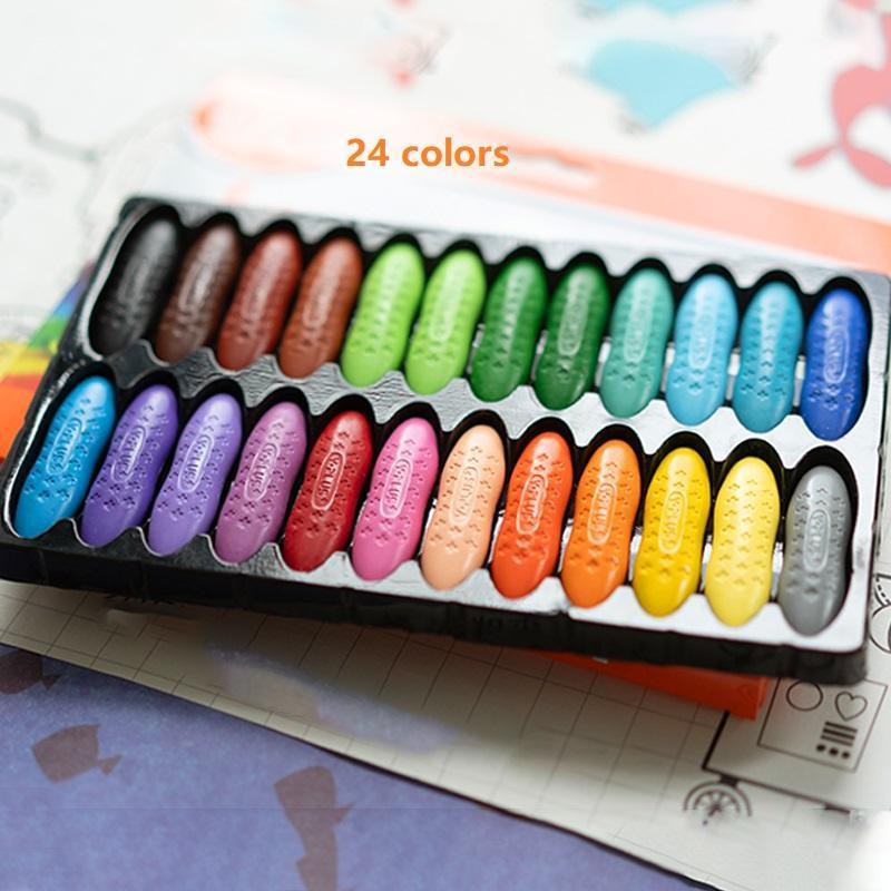 Gift box featuring washable peanut crayons, perfect non-toxic art supplies for toddlers