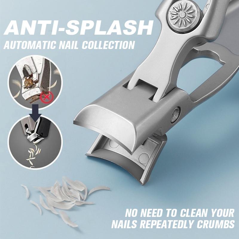 Close-up of the ultra-sharp blades on wide jaw nail clippers, ideal for dense, thick nails and personal care