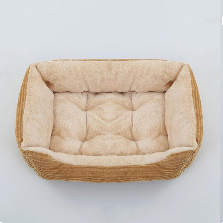 Plush dog bed offers deep sleep & anxiety relief. Ultra soft, washable, non-slip comfort for any size dog.