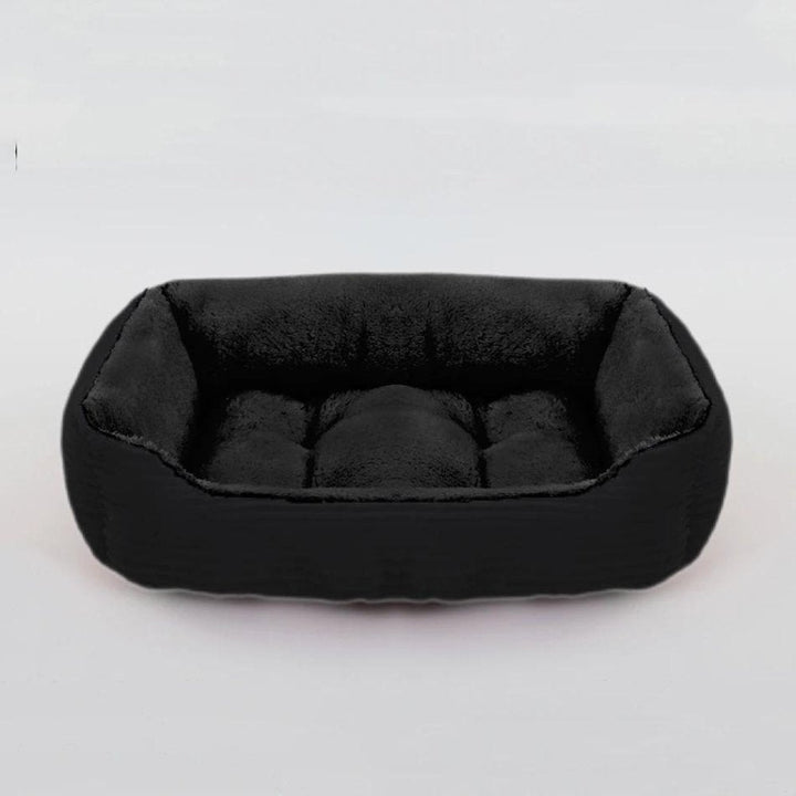 Washable plush dog bed for ultimate pet comfort. Ultra soft & calming, non-slip support for cozy pet rest.