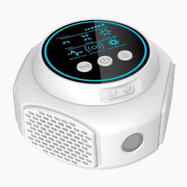 Chemical-free ultrasonic pest control for bees & wasps. Protects your deck & patio.