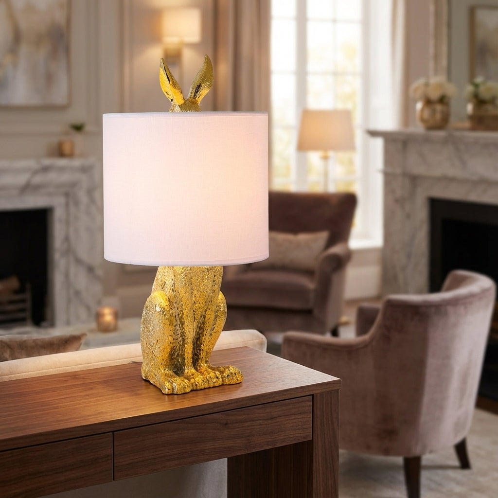 Unique Masked Animal Accent Lamp, Noctebelle, for modern home decor. Adds ambient light to any room.