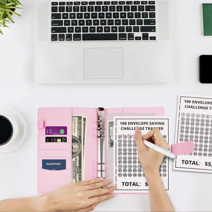 Assorted numbered envelopes from the 100 Envelopes Money Saving Challenge Kit, budgeting tool