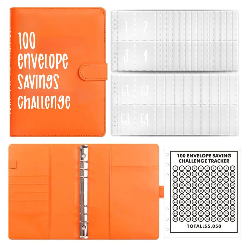 Unisex 100 Envelopes Money Saving Challenge Kit, a fun way to achieve money saving goals