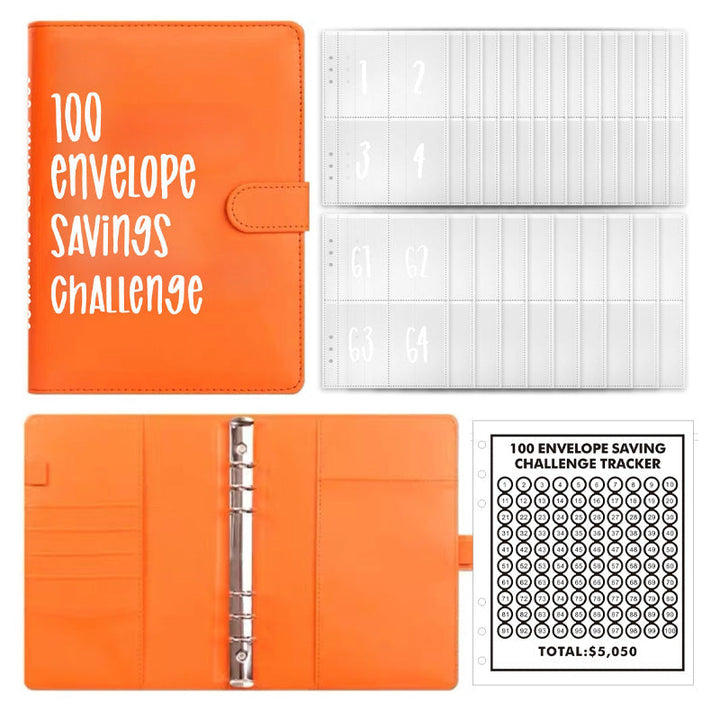 Unisex 100 Envelopes Money Saving Challenge Kit, a fun way to achieve money saving goals