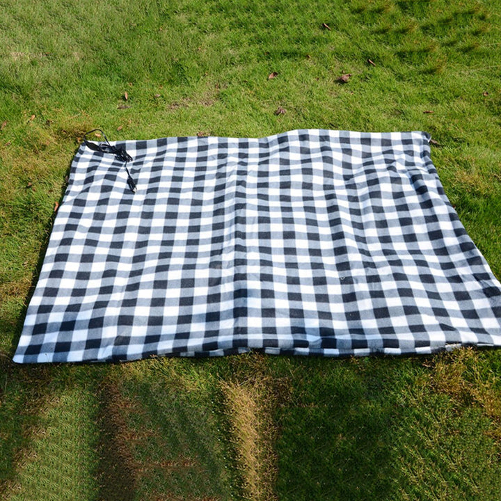 Polar fleece 12V heated car blanket, essential for unisex winter travel comfort and vehicle warmth