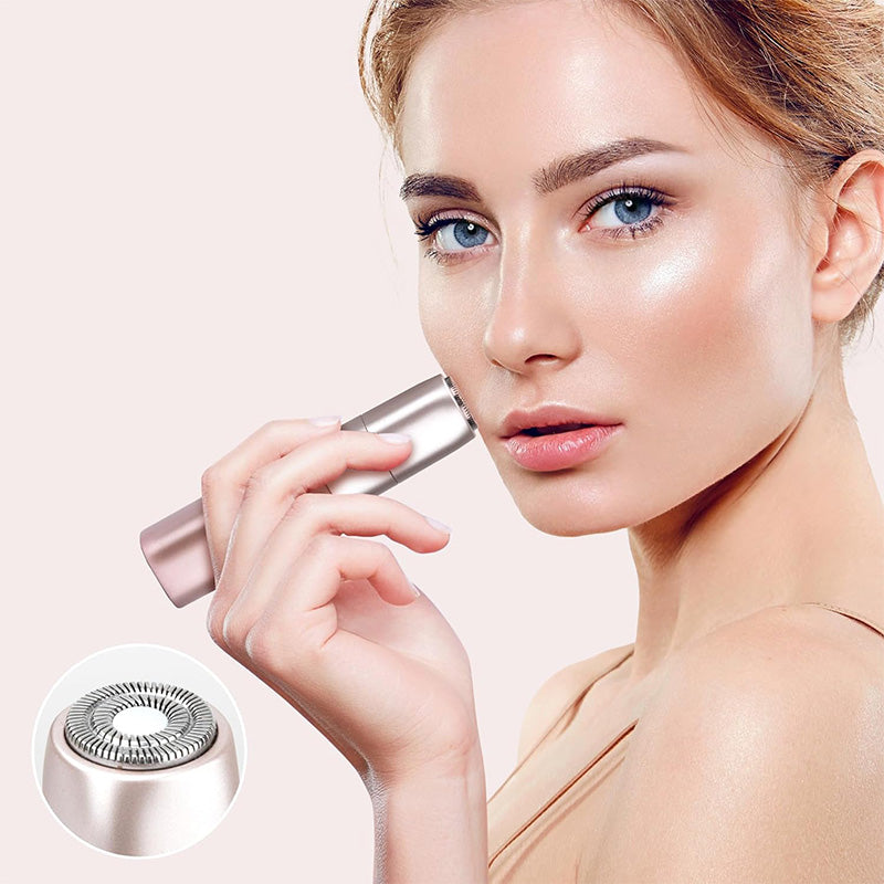Compact 2-in-1 hair remover and trimmer, perfect for travel and on-the-go personal care.