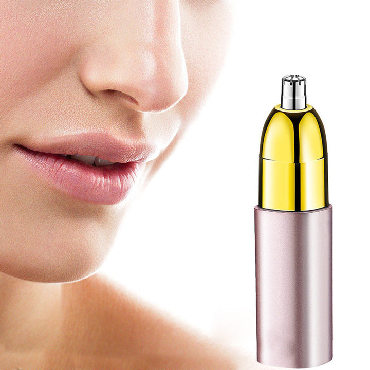 Ergonomic unisex portable grooming tool, an efficient rechargeable hair remover trimmer.