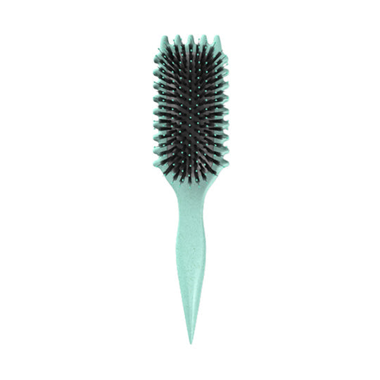 Defining hair brush, detangling comb & styling aid, anti-frizz tool