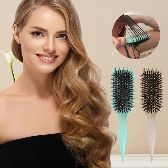 Hair care accessory: unisex curl definer & detangling brush