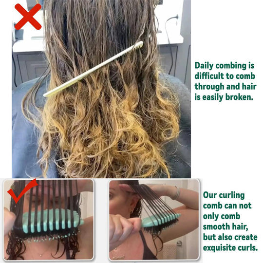 Unisex beauty accessory: 3-in-1 hair defining & detangling brush