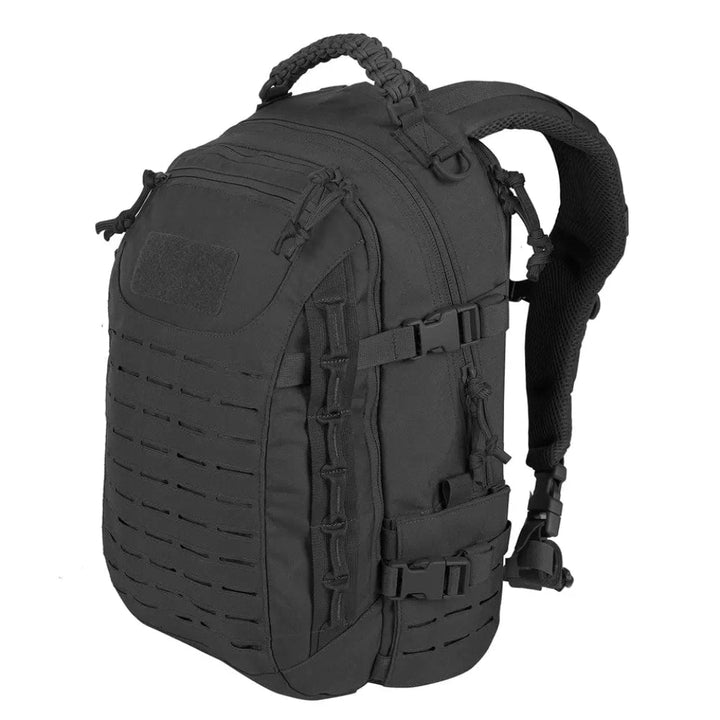 Unisex 30+ liter tactical commando backpack for outdoor adventure. Durable nylon, versatile for hiking & travel.