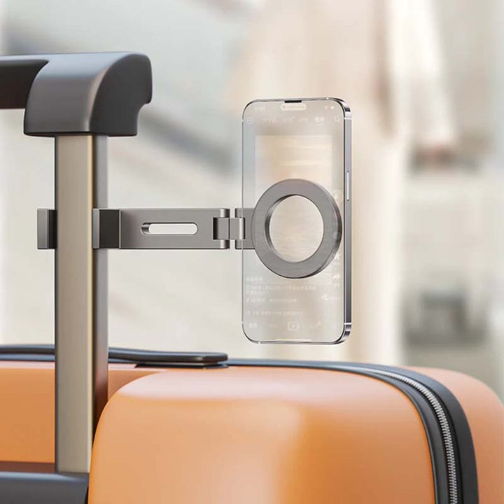Portable magnetic phone stand, compact design for hands-free mobile use, unisex accessory