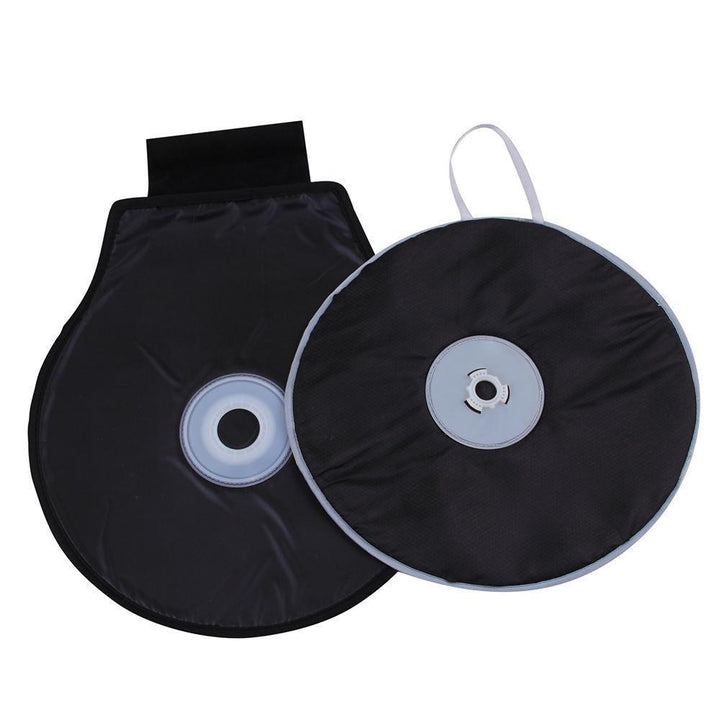 Soft gray 360° rotating seat cushion for car, home, office use, aids transfers, comfort, hip pain
