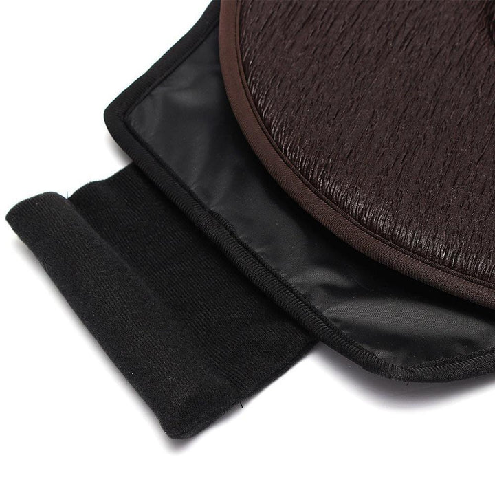 Portable 360° rotating seat cushion on an office chair, improves posture, hip pain relief, comfort