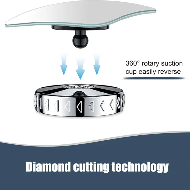 Vehicle blind spot mirror with 360 degree rotation for universal fit