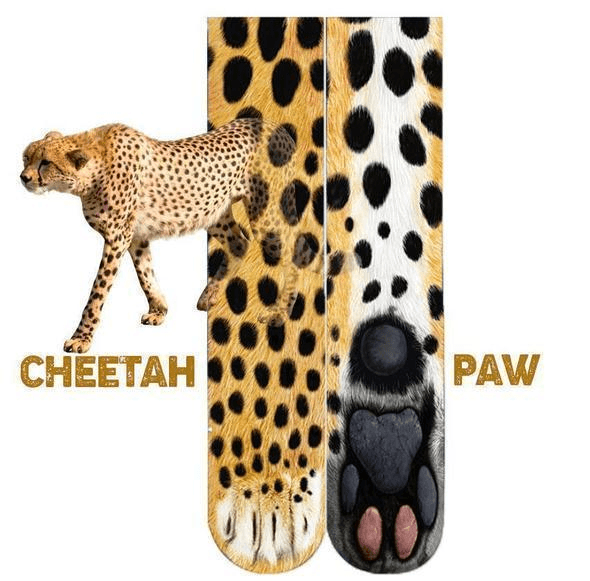Unisex cozy socks with realistic paw print, 3D effect, warm & comfortable for everyday use.