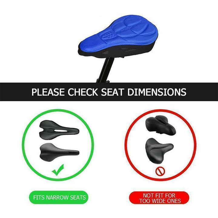 Breathable 3D silicone bike saddle cover, perfect gel pad accessory for mountain and road bikes