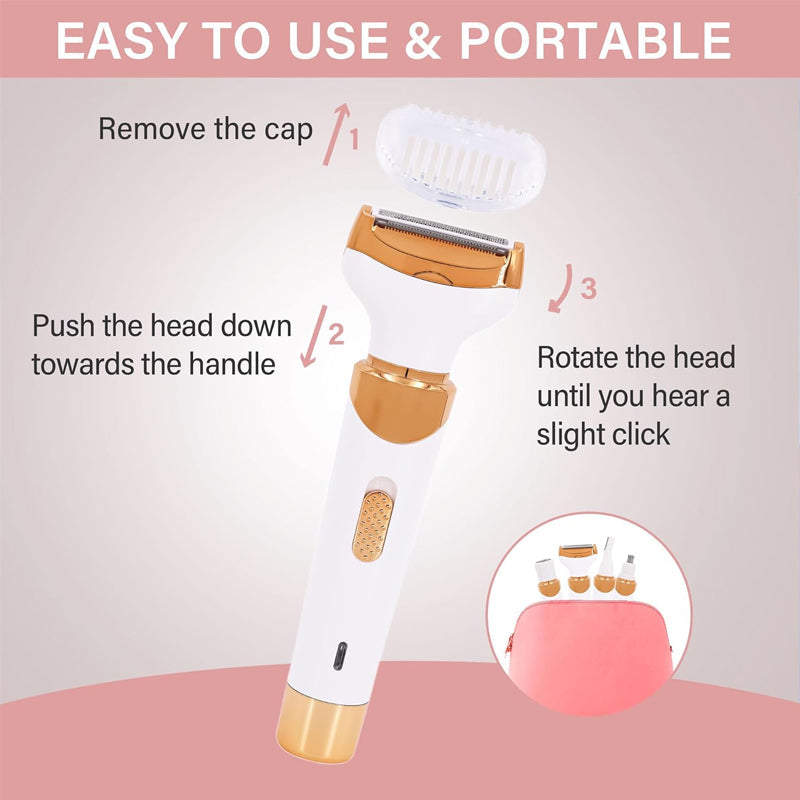 Compact and lightweight electric personal care shaver and trimmer for easy handling