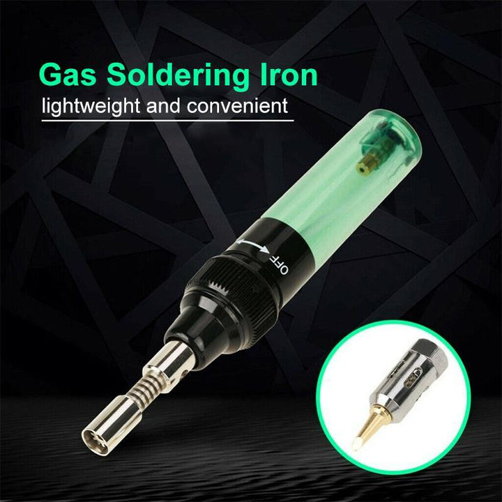 Unisex 4-in-1 portable butane soldering iron kit for electronics repair