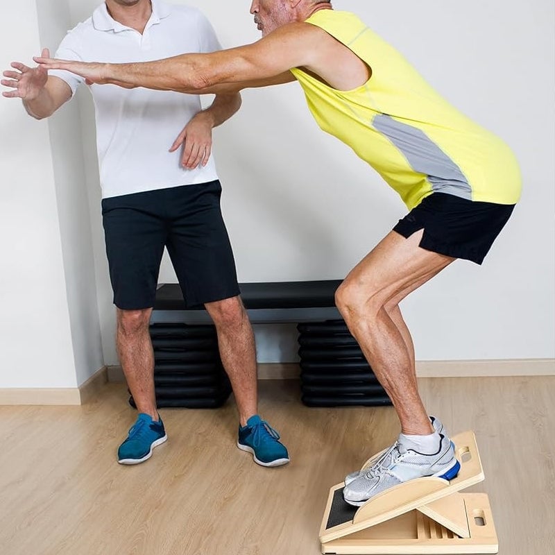 Balance training device: Unisex adjustable slant board, ideal for ankle and leg exercises