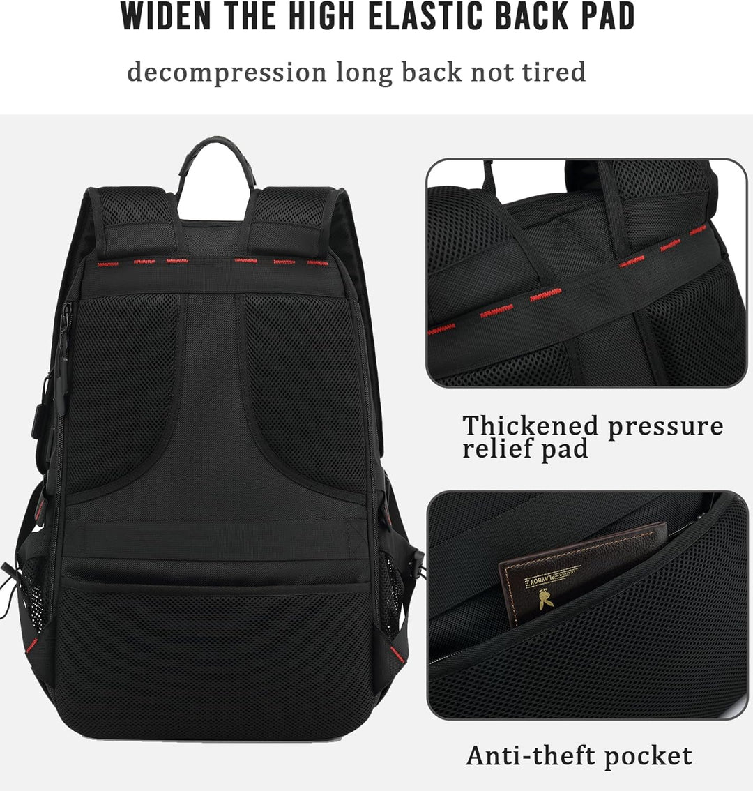 Unisex 60L waterproof travel & laptop backpack, great for adventure, business, with USB & shoe storage.