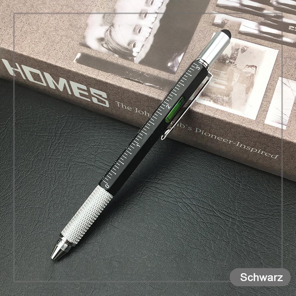 Collection of 7-in-1 pens in various colors, highlighting their use as practical stationery gifts.