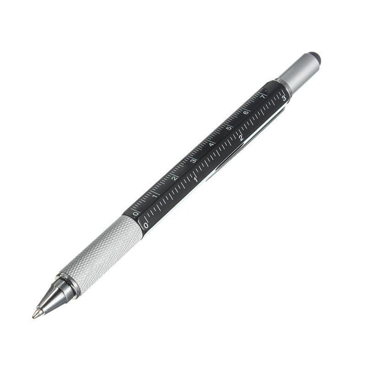7-in-1 pen disassembled to show screwdriver bits and internal components of the gadget.